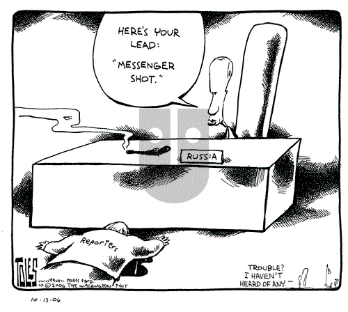 Tom Toles on Friday October 13, 2006 Comic Strip