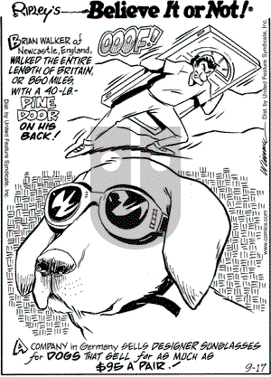 Ripley's Believe It or Not on Wednesday September 17, 2003 Comic Strip