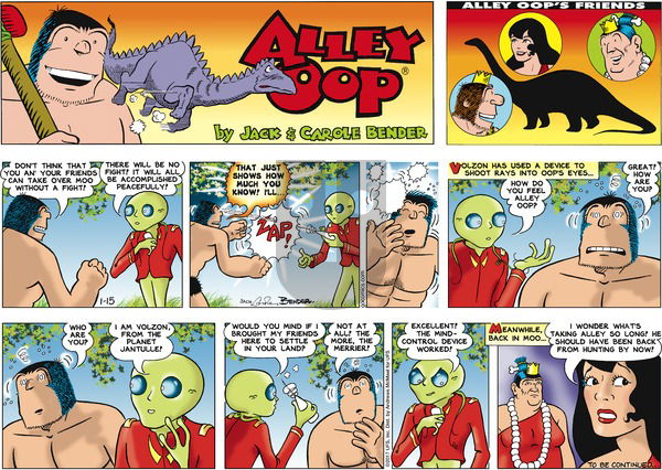 Alley Oop on Sunday January 15, 2017 Comic Strip