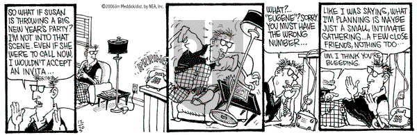 Monty on Saturday December 30, 2006 Comic Strip