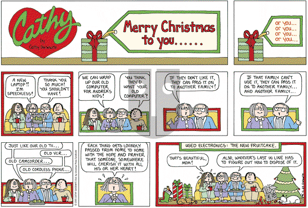 Cathy Classics - Sunday December 25, 2005 Comic Strip