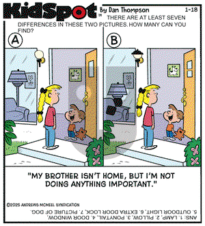 KidSpot on Saturday January 18, 2025 Comic Strip