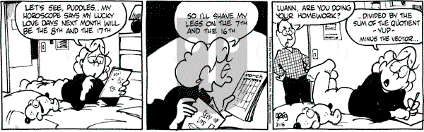 Luann on Wednesday February 16, 1994 Comic Strip
