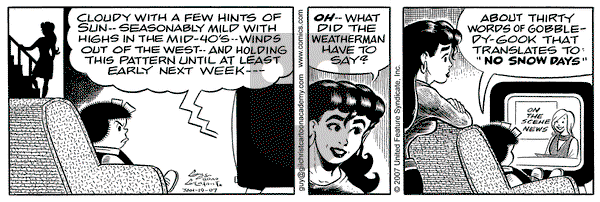 Nancy on Friday January 19, 2007 Comic Strip