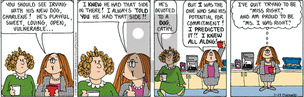 Cathy Classics on Tuesday November 28, 2000 Comic Strip