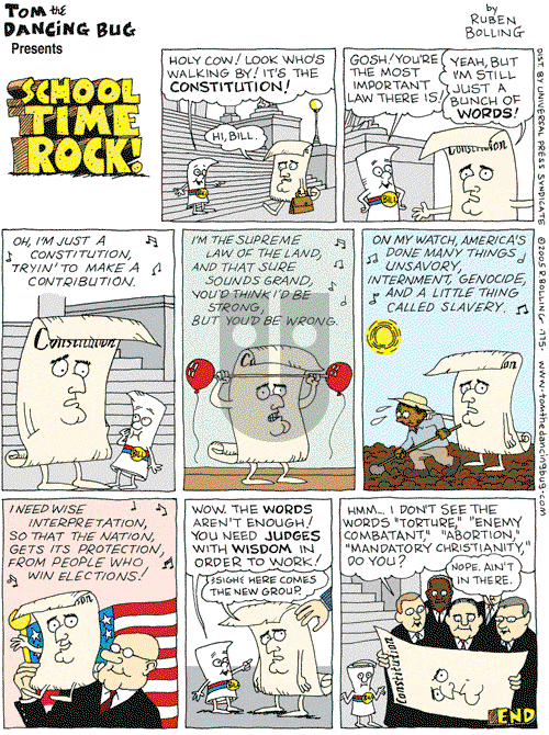 Tom the Dancing Bug on Saturday November 12, 2005 Comic Strip