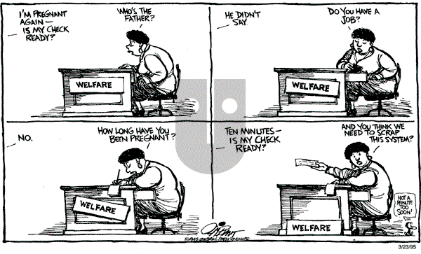 Pat Oliphant - Thursday March 23, 1995 Comic Strip