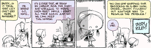 Non Sequitur on Wednesday October 22, 2003 Comic Strip