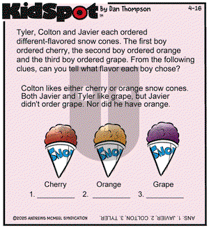 KidSpot on Wednesday April 16, 2025 Comic Strip