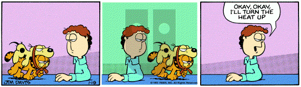 Garfield on Wednesday January 19, 1983 Comic Strip