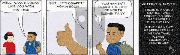 Nancy on Saturday March 21, 2020 Comic Strip
