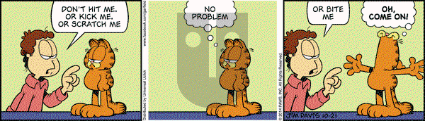 Garfield on Tuesday October 21, 2014 Comic Strip