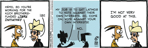 La Cucaracha on Wednesday October 21, 2015 Comic Strip