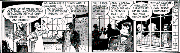 Alley Oop on Saturday February 25, 1956 Comic Strip