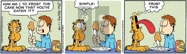 Garfield on Wednesday November 19, 2008 Comic Strip
