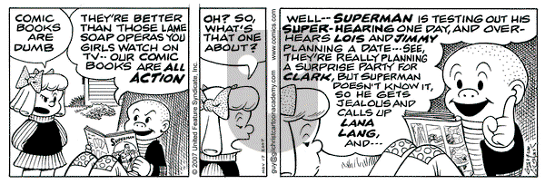 Nancy on Saturday November 17, 2007 Comic Strip