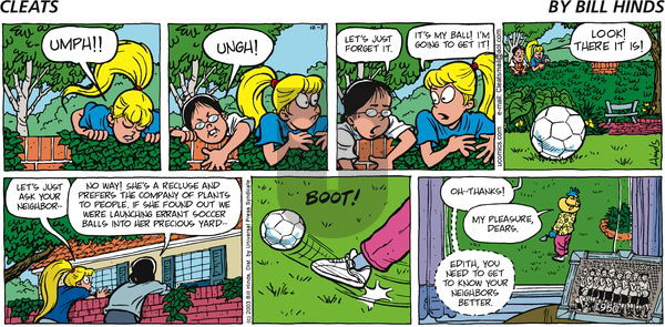 Cleats on Tuesday October 5, 2004 Comic Strip