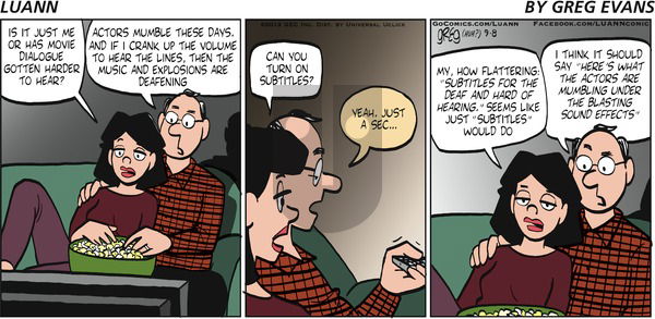 Luann on Sunday September 8, 2013 Comic Strip