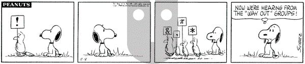 Peanuts on Tuesday September 8, 1964 Comic Strip