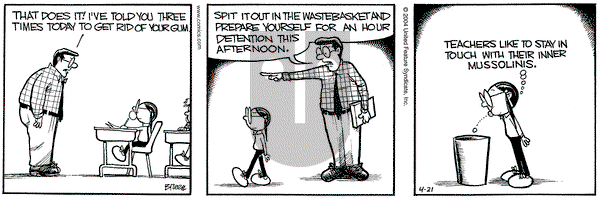 Grand Avenue on Wednesday April 21, 2004 Comic Strip