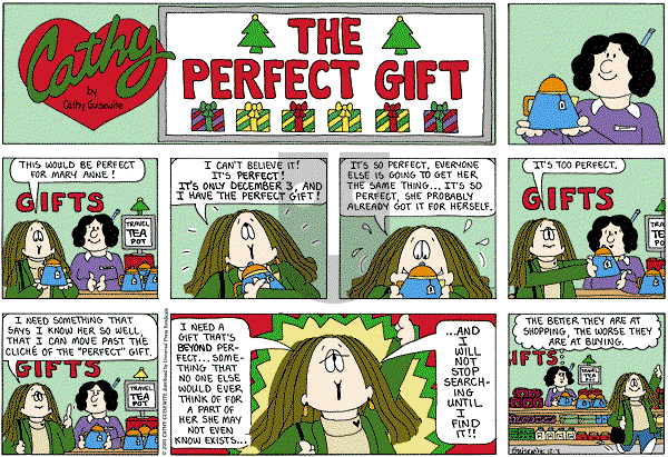 Cathy Classics - Sunday December 3, 2000 Comic Strip