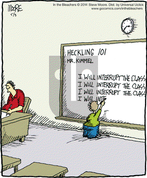 In the Bleachers on Saturday May 3, 2014 Comic Strip