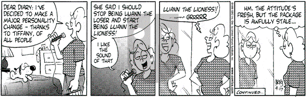 Luann on Saturday April 17, 1999 Comic Strip