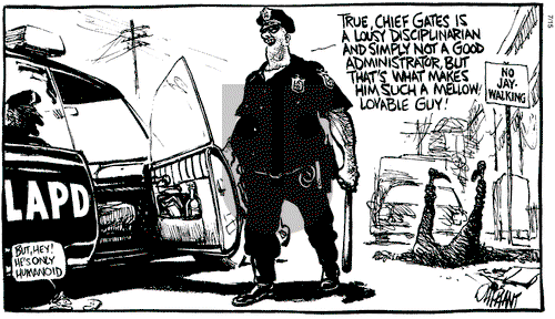 Pat Oliphant on Monday July 15, 1991 Comic Strip