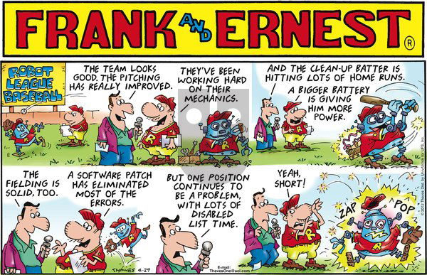Frank and Ernest on Sunday April 29, 2012 Comic Strip