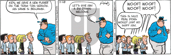 Cleats - Wednesday March 28, 2007 Comic Strip