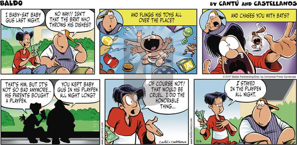 Baldo on Sunday November 4, 2007 Comic Strip
