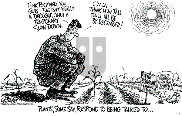 Pat Oliphant - Thursday July 17, 1986 Comic Strip