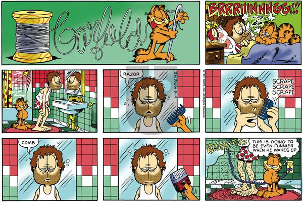 Garfield on Sunday May 14, 1995 Comic Strip