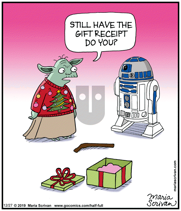 Half Full on Friday December 27, 2024 Comic Strip