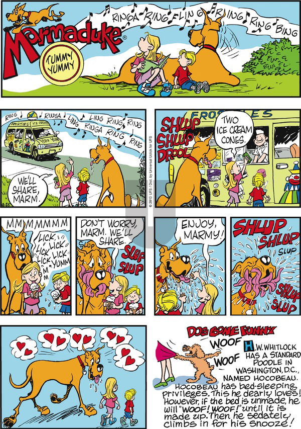 Marmaduke on Sunday August 25, 2013 Comic Strip