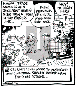 Reality Check on Tuesday March 2, 2004 Comic Strip