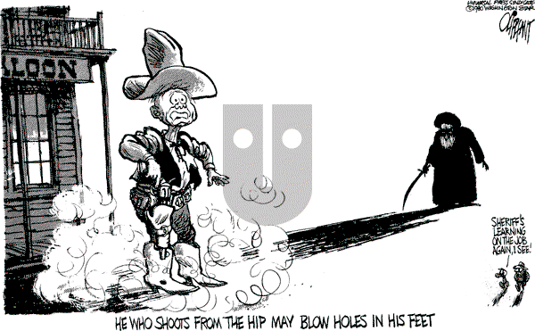 Pat Oliphant - Saturday April 25, 1981 Comic Strip