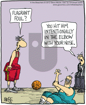 In the Bleachers on Friday April 6, 2012 Comic Strip
