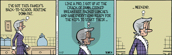 Grand Avenue on Saturday September 17, 2016 Comic Strip