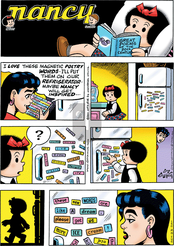 Nancy on Sunday October 23, 2011 Comic Strip