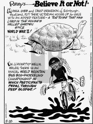 Ripley's Believe It or Not on Thursday September 18, 2003 Comic Strip