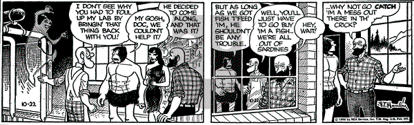 Alley Oop on Monday October 22, 1956 Comic Strip