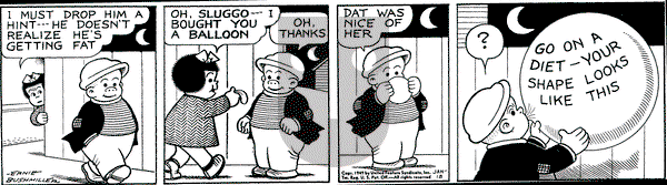 Nancy on Tuesday January 18, 1949 Comic Strip