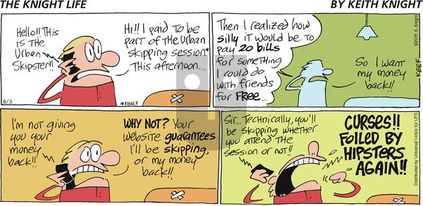 The Knight Life on Sunday August 3, 2014 Comic Strip