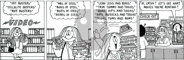 Cathy Classics - Friday January 15, 1993 Comic Strip