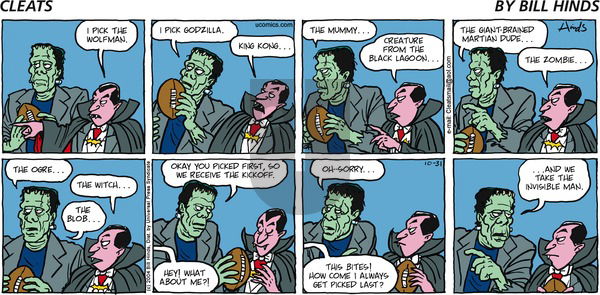 Cleats on Sunday October 31, 2004 Comic Strip