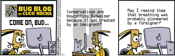 La Cucaracha on Tuesday February 21, 2017 Comic Strip