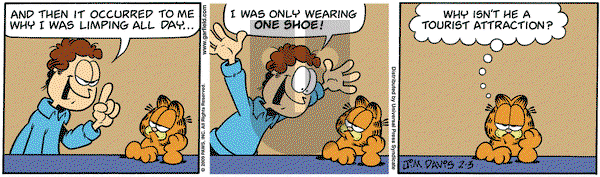 Garfield - Tuesday February 3, 2009 Comic Strip