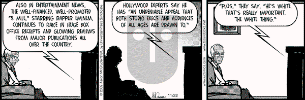 The Boondocks - Friday November 22, 2002 Comic Strip