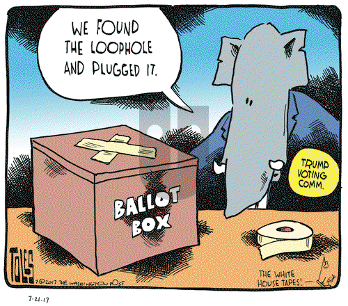 Tom Toles on Friday July 21, 2017 Comic Strip